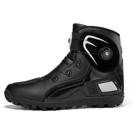 Cross-Border Supply Men's Motorcycle Shoes Large Size Motorcycle Riding Shoes Men's Rider Four-Season Sneakers Motorcycle Travel Equipment