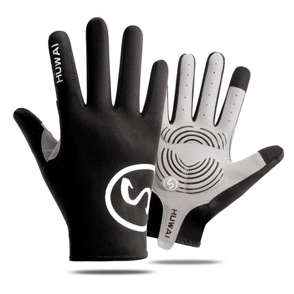 Cycling Gloves Men's Summer Sports Ice Silk Non-Slip Sun Protection Fitness Cycling Bicycle Half-Finger Sports Gloves for Men and Women