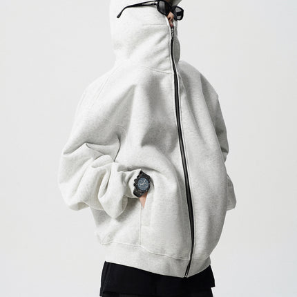 American Style High Street Cardigan Jacket Men's Winter Fashion Brand Heavy Thickened Warm Hooded Sweater cleanfit Sports Hoodie