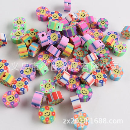 100 a pack of cross-border fruit soft pottery loose beads clay beads diy Amazon material bag accessories mobile phone