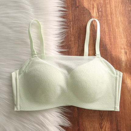 Strapless Anti-Exposure Seamless Bra for Women, Thin Style, Small Chest, Gathers Side Breasts, Prevents Sagging, Wireless, Comfortable Bra