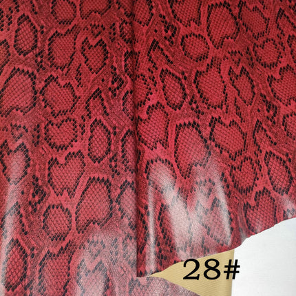 Pu Snakeskin Pattern Leather Fabric, Python Pattern Leather for Bags, Anime Belts, Soft Bags, Headboard Backs, Artificial Leather with Animal Prints