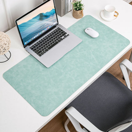 Skin-feeling Crazy Horse Leather Table Mat Leather Pattern Mouse Pad Custom Oversized Office Computer Mat Leather Learning Desk Mat