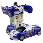 Inertial Blue deformed police car model B