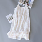 Floral suspender skirt (baby cotton feel) / M