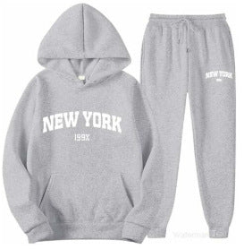 2025 European and American New Autumn and Winter Men's Large Size Thickeneded Casual Hoodies Sweatshirts Sports Fitness Men's Suits