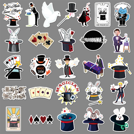 53 Magician Stickers Trend Cool Creative Cartoon Graffiti Waterproof Decorative Thermos Mobile Phone Computer Stickers