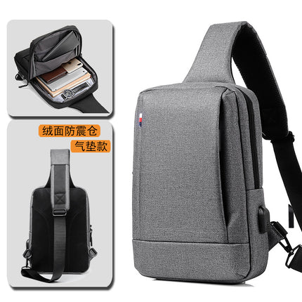 New Men's Chest Bag, Men's Crossbody Bag, Casual Waterproof Shoulder Bag, Crossbody Bag, Large Capacity Oxford Cloth Men's Bag Gift