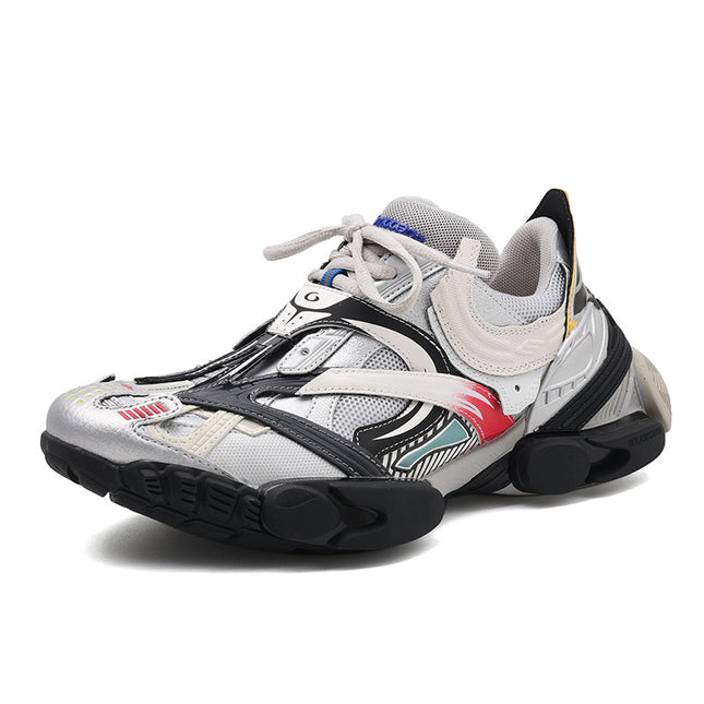 2026 Autumn New Arrivals Paris-Style Fashion Casual Sneakers Trendy Versatile Thick-Soled Height-Increasing Dad Shoes