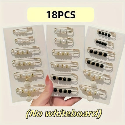 Imitation Pearl Pin suit Pants Waist Tight Artifact Pin Fixed Clothes Waist Change Small Artifact Anti-running Light Accessories