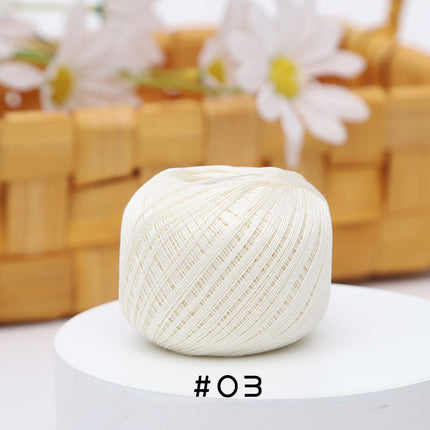 No. 10 Lace Thread Micro Hook Shuttle Weaving Handmade DIY Miniature Doll Fine Wool Crochet Ball 20g Wholesale