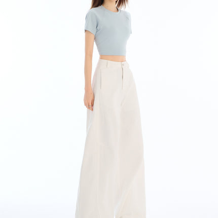 White Machete Tooling Jeans 2025 New Spring High Waist Loose Sycamore Wide Leg Pants