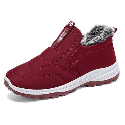 Women's Cotton Shoes Cross-Border Large Size Women's Boots Couple's Style Fleece-Lined Thickeneded Cotton Boots Cold-Proof and Warm Short Boots Outdoor Soft-Soled Boots