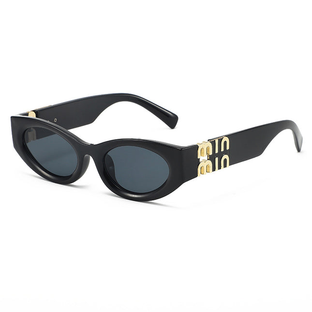 2026 New Model Women's Vintage Cat-Eye Sunglasses with a High-End Feel, Suitable for Square and Round Faces, Make the Face Appear Smaller, Uv Protection Sunglasses