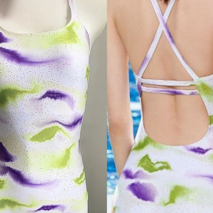 2025 New Swimsuit for Women, Special for Swimming Pools, High-End Women's Multi-Colorful Sleeveless Backless Slimming Look Sexy Swimsuit