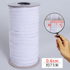 0.6cm * bleached color * a roll of 73 meters