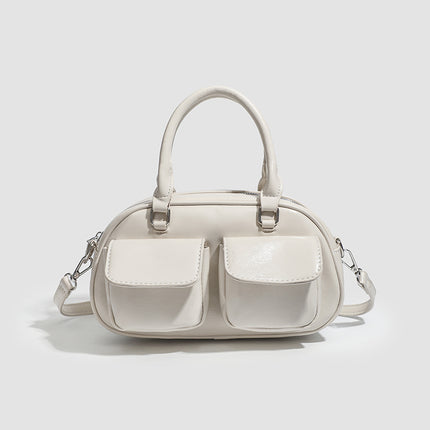 Cross-Border Trendy Bowling Bag for Women 2026 Spring/Summer New Pillow Bag Retro Versatile Shoulder Crossbody Bag