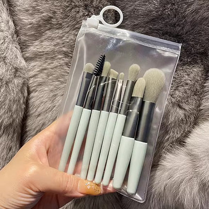 8 makeup brush suit portable short super soft travel blush brush eye shadow brush beauty tools for beginners