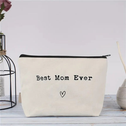 Cross-border Hot Selling Printed Canvas Cosmetic Bag Women Clutch Bag Student Zipper Pencil Case Wholesale Large Capacity Storage Bag