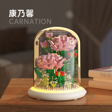 Jihui building blocks flower sunflower M1096 compatible with Lego assembled children's educational toys boys and girls gifts cross-border