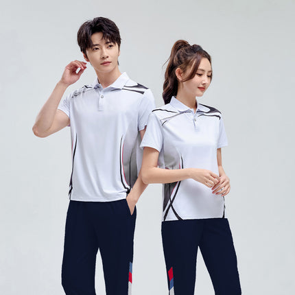 Chinese Team Summer Square Dance Leisure Sports suit Short-sleeved Trousers Men's and Women's Sports Class Clothes Group Clothing