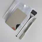 Foundation brush + palette palette artificial fiber