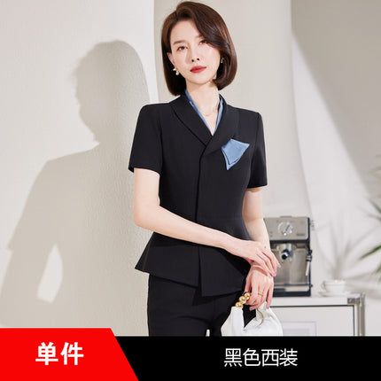Business Suit suit Women's Summer Temperament High-end Beautician Beauty Salon Tooling Jewelry Store Front Desk Work Clothes