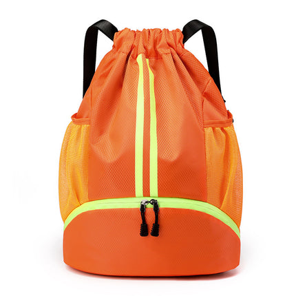 Basketball Bag, Swimming Bag, Dry and Wet Separation Swimsuit Storage Bag, Sports Backpack, Drawstring Backpack, Special for Swimming