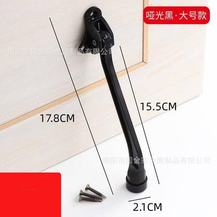 Zinc alloy door locator casual stop pedal door top rubber movable stop pendulum door stop door touch door stop Horseshoe