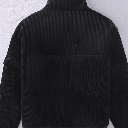G138 winter New Korean style casual stand collar corduroy down jacket warm cold-resistant Men's Youth All-matching