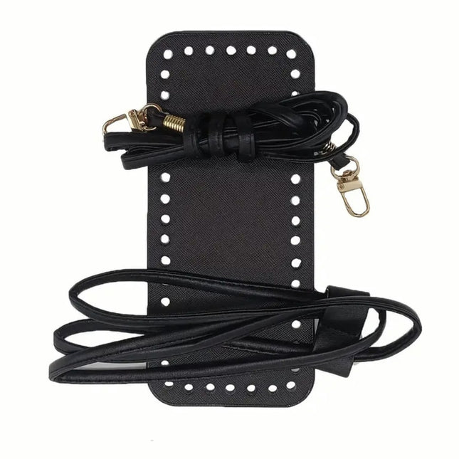 2025 Cross-border New Handmade Coin Purse Mobile Phone Bag Diy Accessories Leather Bottom Shoulder Strap suit Making Materials