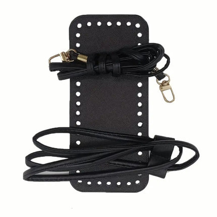 2025 Cross-border New Handmade Coin Purse Mobile Phone Bag Diy Accessories Leather Bottom Shoulder Strap suit Making Materials