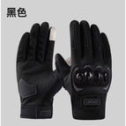 Full finger cycling gloves - black / One size fits all