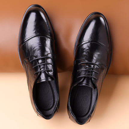 2024 Spring and Autumn New Men's Business Dress Shoes Men's Three-Joint Lace-Up Shoes Breathable Security Shoes 1999