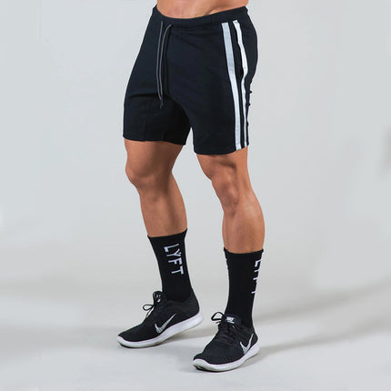2021 spring and summer new elastic fitness shorts muscle fitness brother running sports leisure shorts men's wholesale