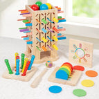Five-in-one wooden stick