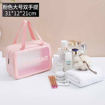 Dry and Wet Separate Cosmetic Bag Multifunctional Portable Travel Wash Bag Large Capacity Waterproof Skin Care Storage Bag New Style
