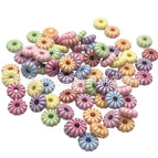 Mixed colors randomly / 8 pumpkin tire heart 9mm 0.5kg about 2100 pieces