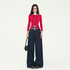 Dark blue-trousers / XS