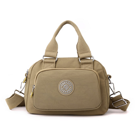 Lightweight waterproof nylon cloth bag casual messenger bag new versatile small square bag trendy women's shopping handbag