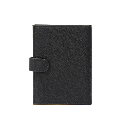 Foreign Trade Genuine Leather Passport Holder, Unisex, Ultra-Thin Rfid Multifunctional Full Leather Wallet, Ticket Holder, Passport Document Holder