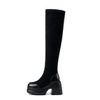 8220-13 black over-the-knee single lining / 38