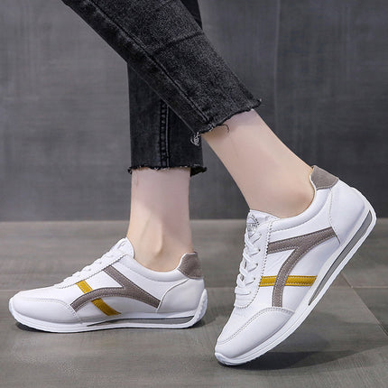 Sports White Shoes Women's 2025 New Autumn Breathable Women's Shoes Internet Celebrating Fashion Forrest Gump Shoes All-match Flat Trendy Shoes