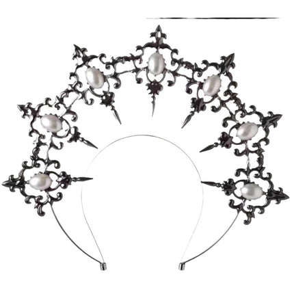 LOLITA Lolita Our Lady Halo Crown Dark Gothic Hair Accessories Dress Up Exaggerated Catwalk Performance Headwear