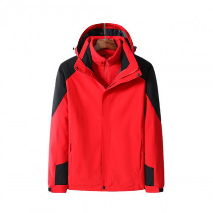 Rush Clothes Custom Logo Women's Three-in-One fleece-lined Thickened Two-Piece Fashion Brand Couple's Detachable Jacket in Autumn and Winter