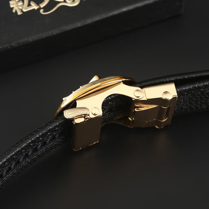 Belt Men's Internet Fashion Fashion Trendy Belt Young Fashionable Jeans with Imitation Leather Automatic Buckle