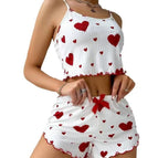 White and red hearts / S