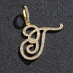Gold single letter T