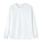 White crew neck plus velvet / S (below 50kg recommended)