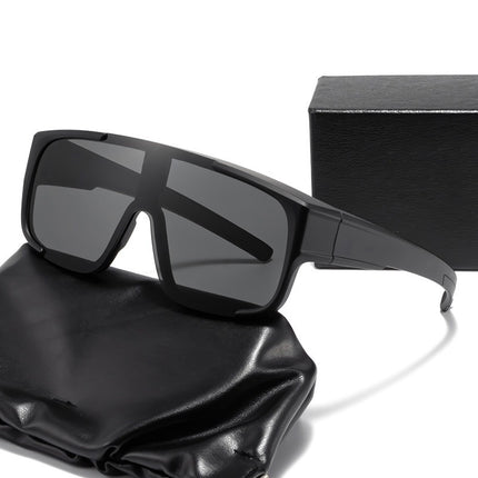 New Myopia Set of Glasses for Men and Women, Outdoor Sports Sunglasses, Anti-Uv, Wind-Proof and Sand-Proof Running and Mountaineering Large-Frame Glasses